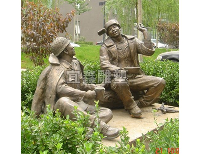 铸铜人物雕塑公园摆件