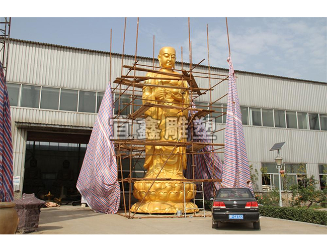 10 米高地藏王菩萨铜雕塑铸造